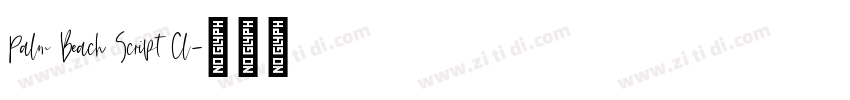 Palm Beach Script Cl字体转换